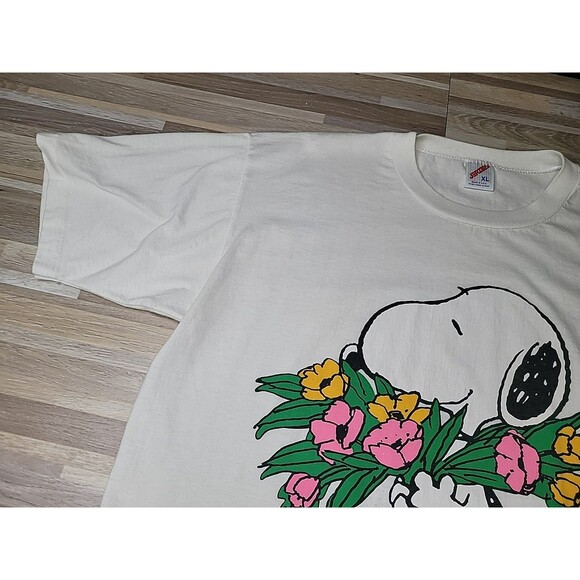 VTG Jerzees Tag USA Snoopy I Love Grandma a Whole Bunch Single Stich Shirt XL - Picture 6 of 11